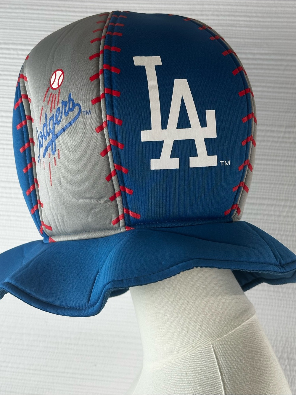 LA Dodgers Baseball Stitch Bucket Hat Y2K Sport Streetwear Genuine Merchandise - Picture 3 of 8